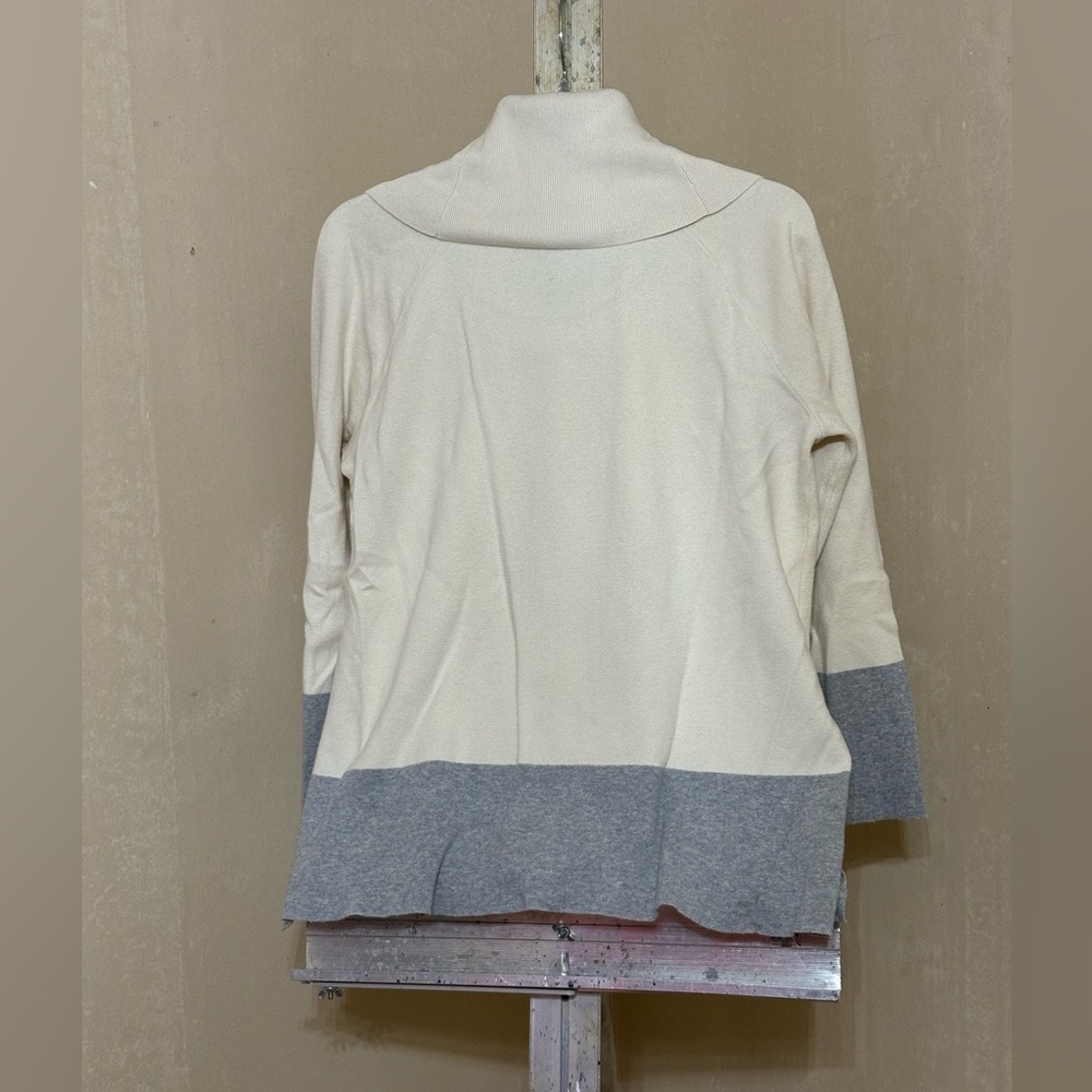 Jones New York Cream Cowl Neck SweaterSz L - Picture 2 of 8